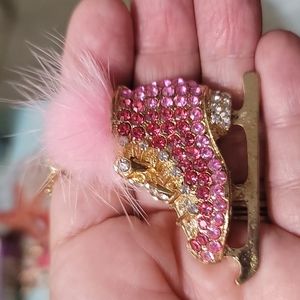 NWT CRYSTAL ICE-SKATE NECKLACE BY BETSEY JOHNSON